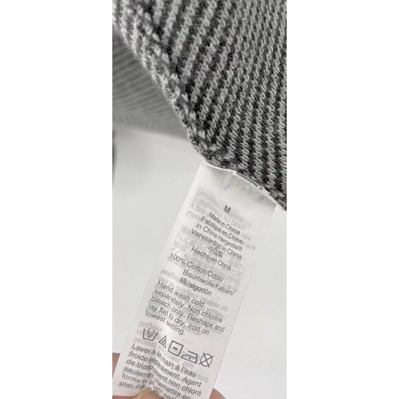 J.Crew Factory Vanessa Herringbone Sweater Sz M Open Cardigan Jacket Preppy Flaw - Picture 6 of 16